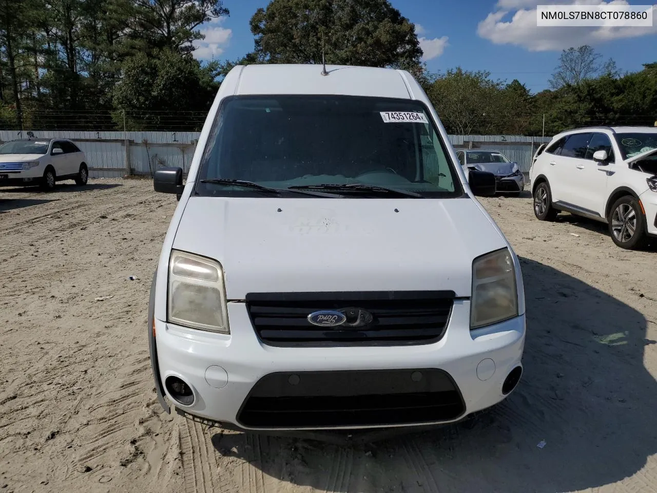 2012 Ford Transit Connect Xlt VIN: NM0LS7BN8CT078860 Lot: 74351264