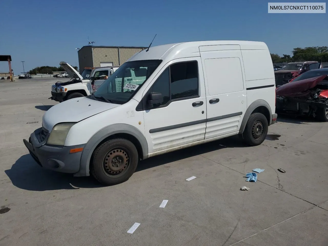 2012 Ford Transit Connect Xl VIN: NM0LS7CNXCT110075 Lot: 74757334