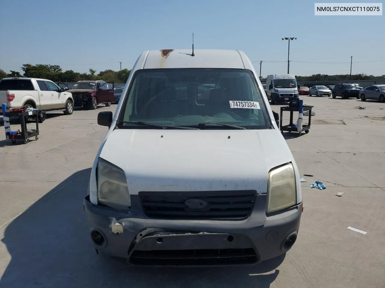 2012 Ford Transit Connect Xl VIN: NM0LS7CNXCT110075 Lot: 74757334