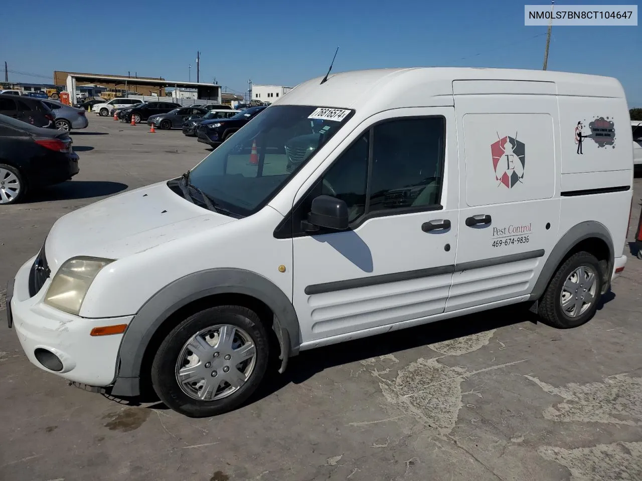 2012 Ford Transit Connect Xlt VIN: NM0LS7BN8CT104647 Lot: 76816574