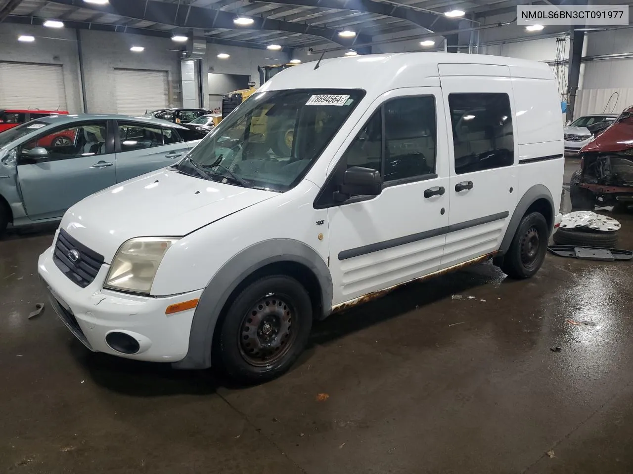 2012 Ford Transit Connect Xlt VIN: NM0LS6BN3CT091977 Lot: 78694564