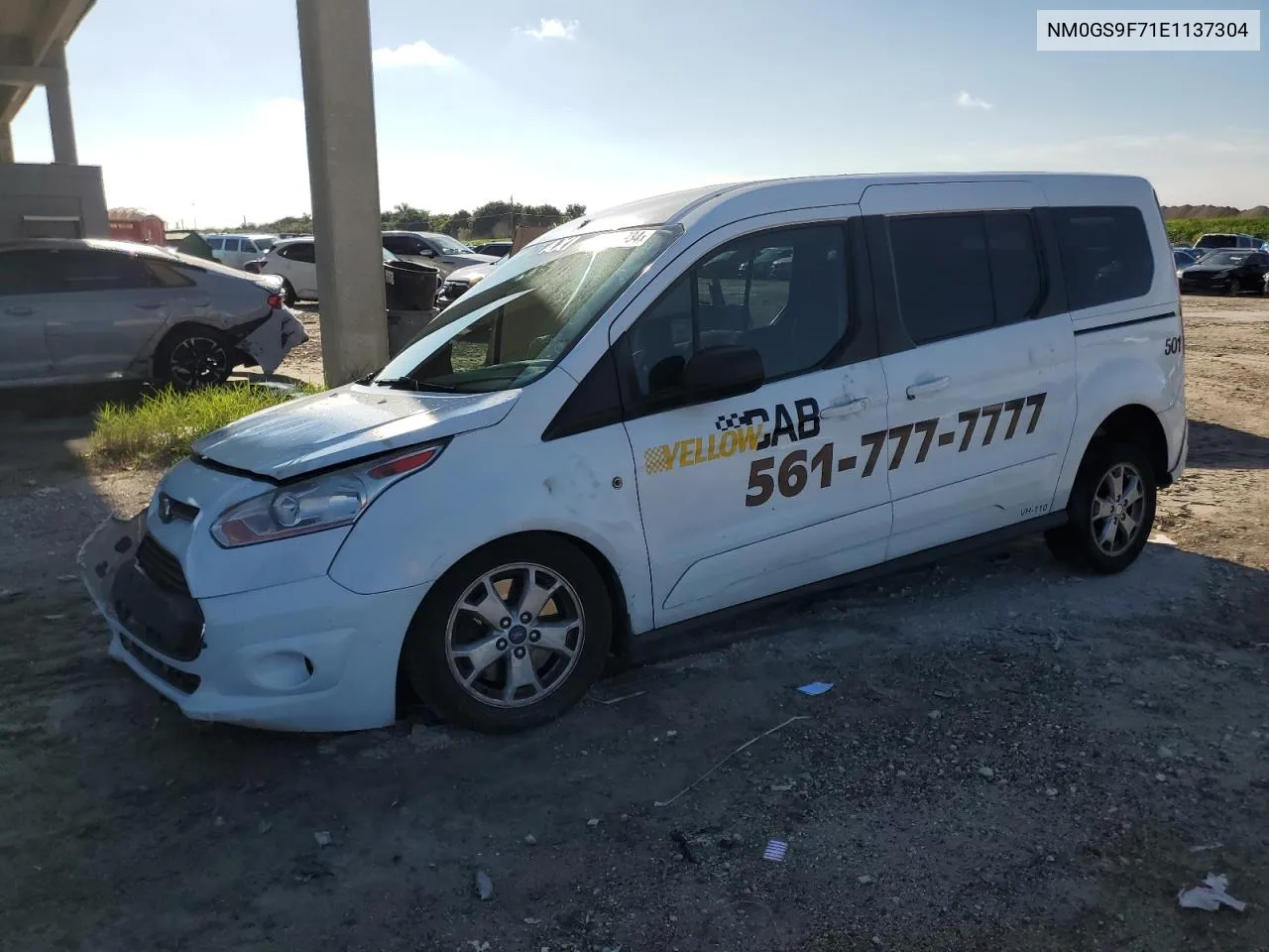 2014 Ford Transit Connect Xlt VIN: NM0GS9F71E1137304 Lot: 72347934