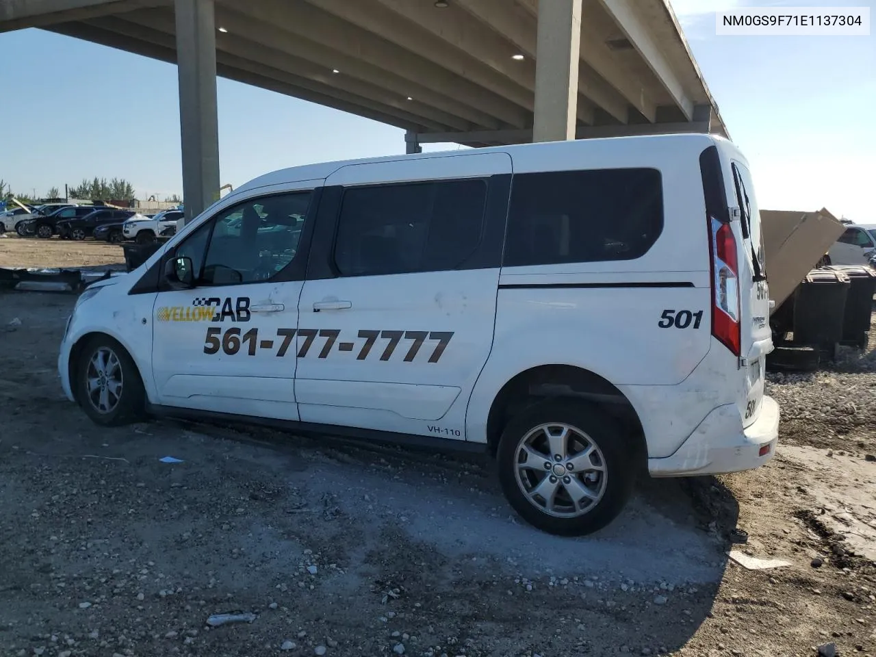 2014 Ford Transit Connect Xlt VIN: NM0GS9F71E1137304 Lot: 72347934