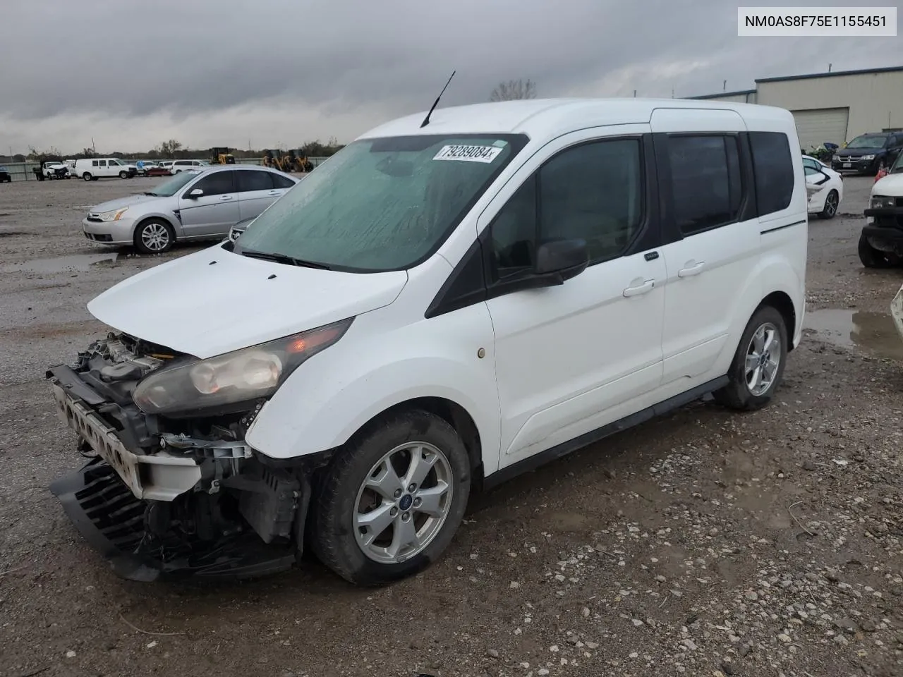 2014 Ford Transit Connect Xlt VIN: NM0AS8F75E1155451 Lot: 79289084