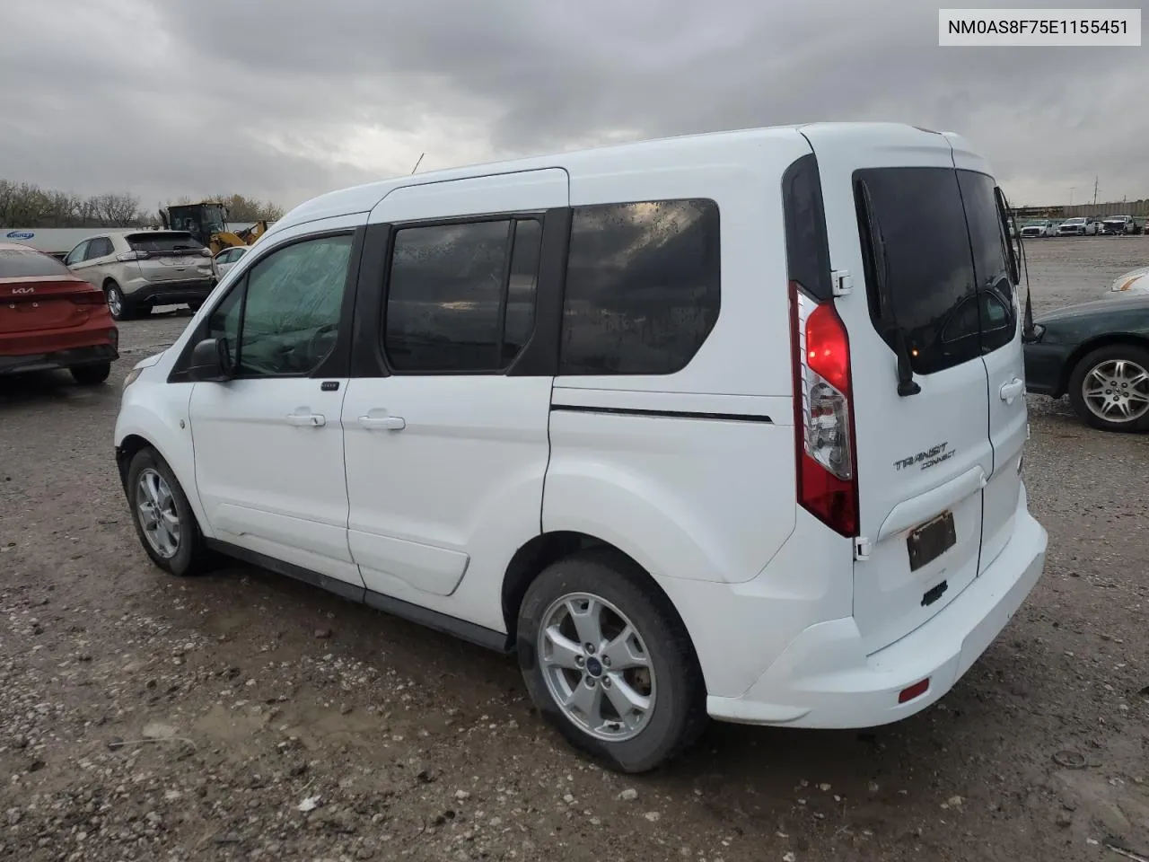 2014 Ford Transit Connect Xlt VIN: NM0AS8F75E1155451 Lot: 79289084