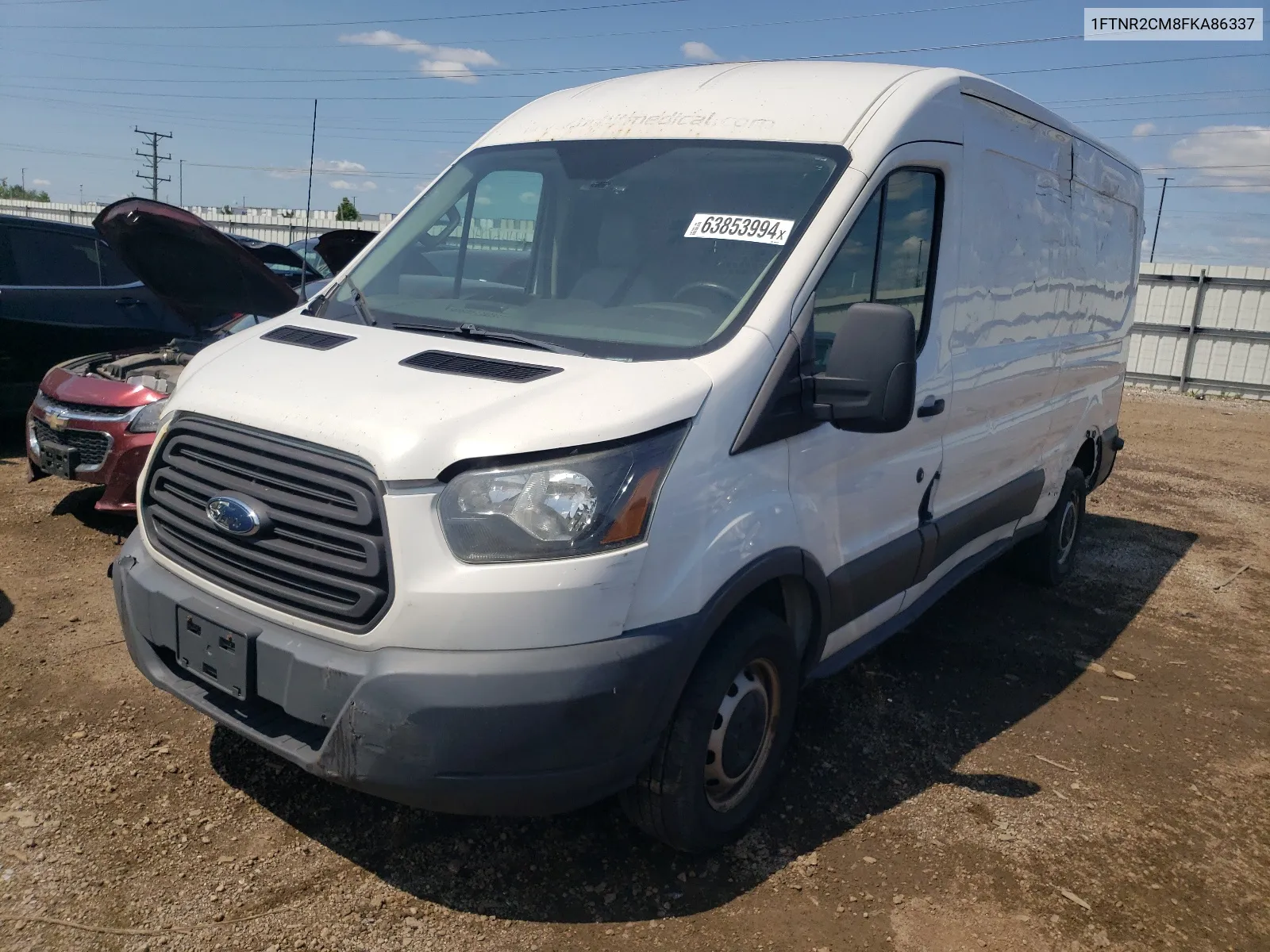 2015 Ford Transit T-250 VIN: 1FTNR2CM8FKA86337 Lot: 63853994