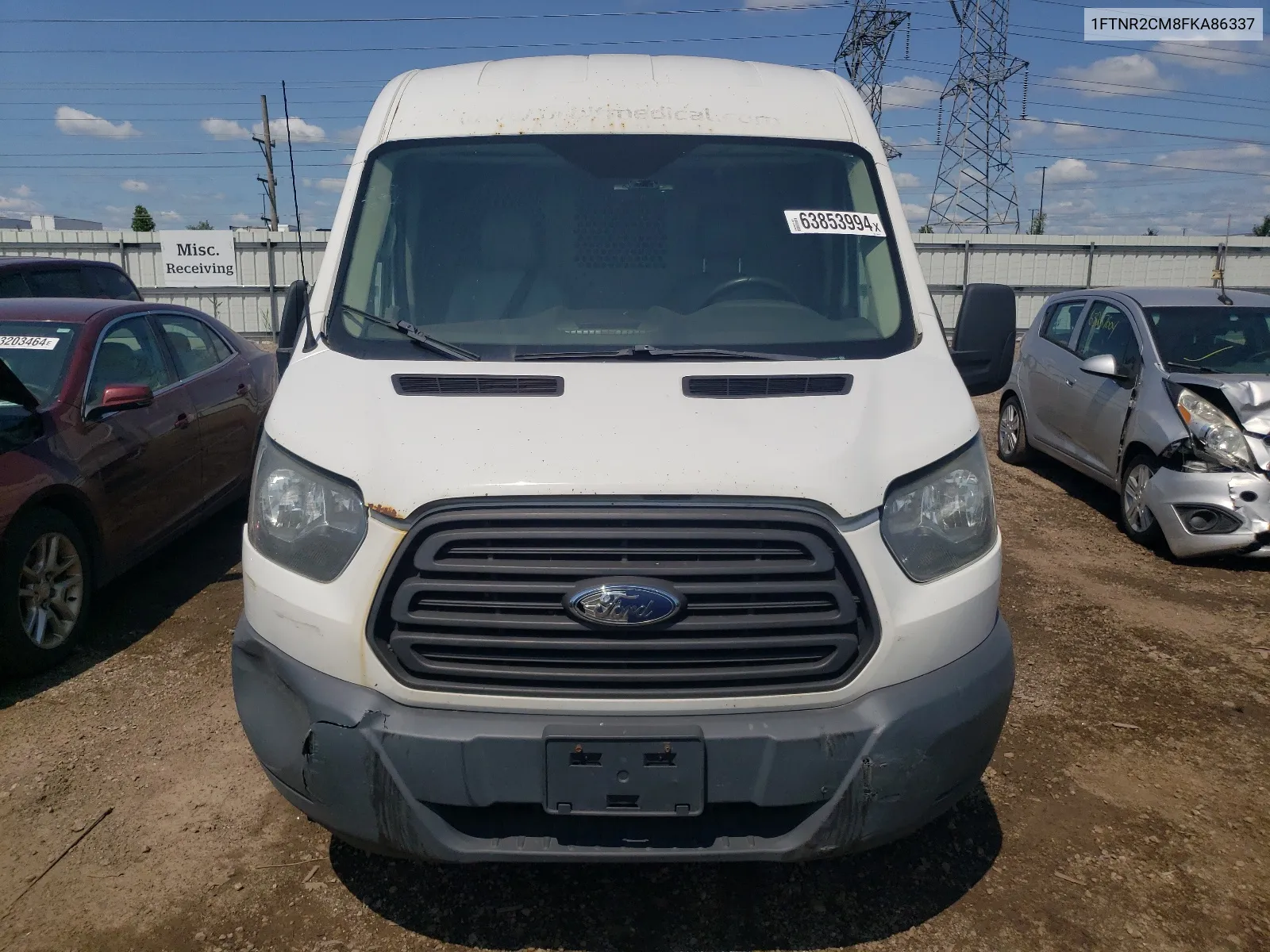 2015 Ford Transit T-250 VIN: 1FTNR2CM8FKA86337 Lot: 63853994