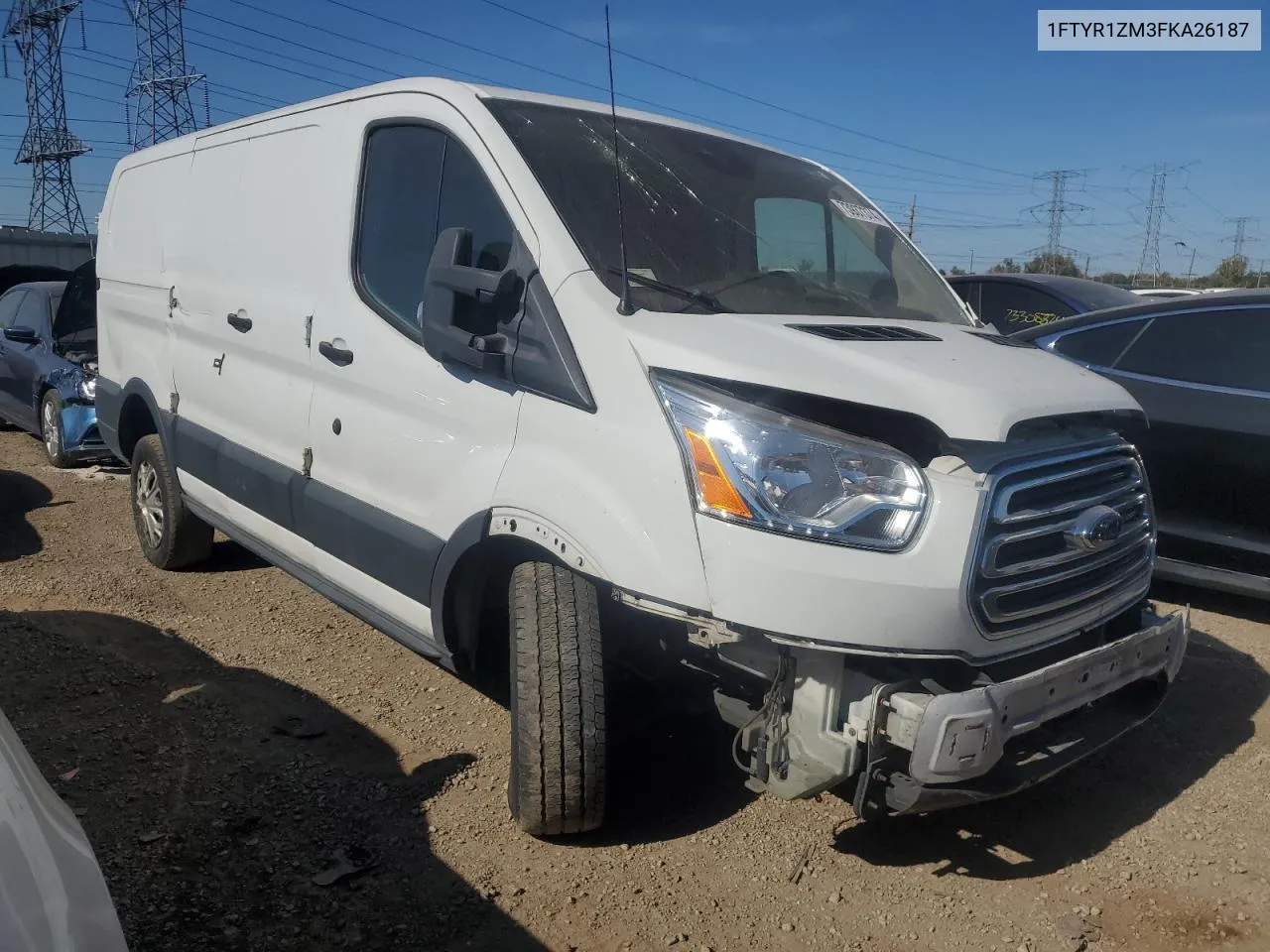 2015 Ford Transit T-250 VIN: 1FTYR1ZM3FKA26187 Lot: 73937374