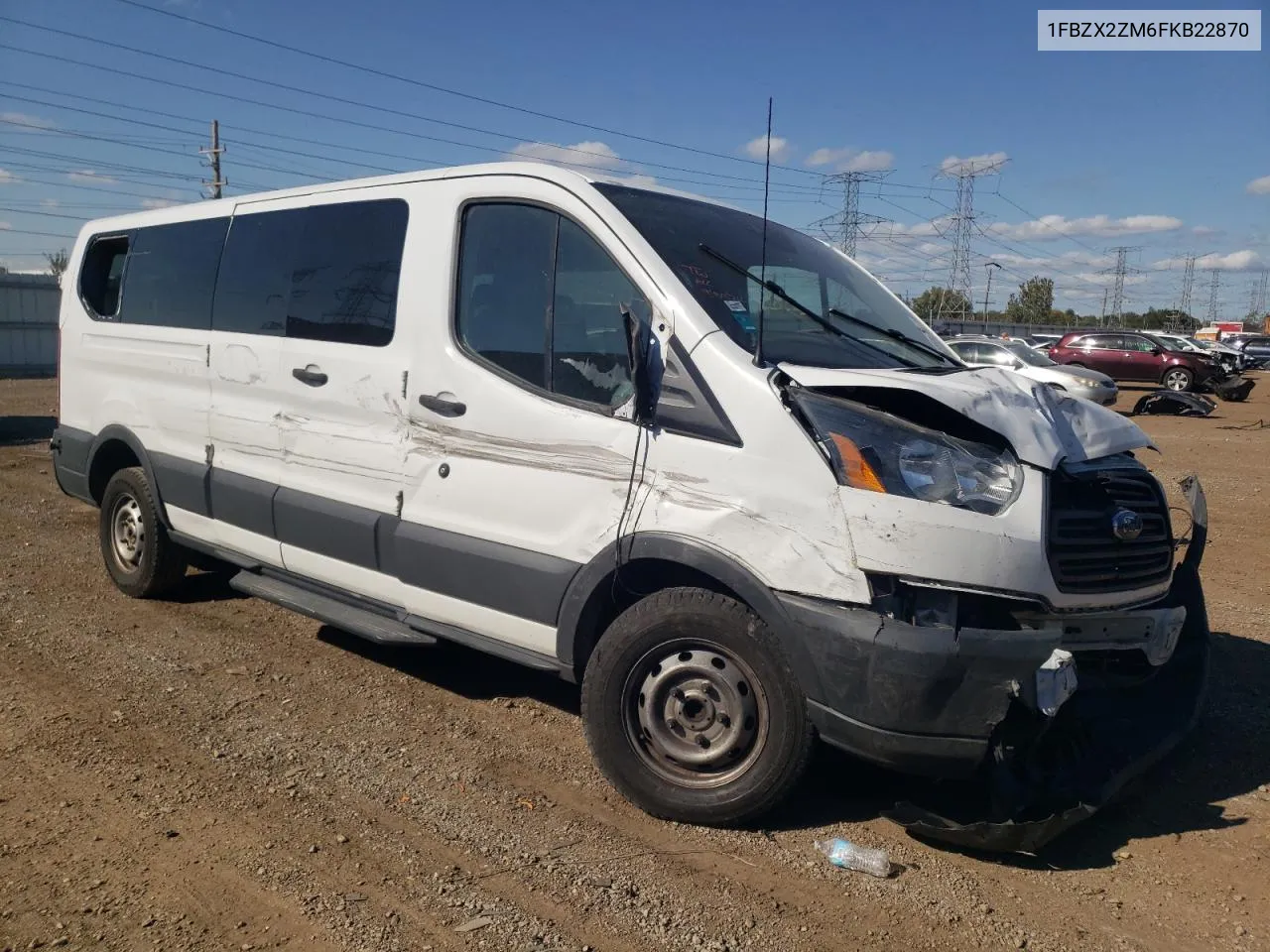 2015 Ford Transit T-350 VIN: 1FBZX2ZM6FKB22870 Lot: 74349624