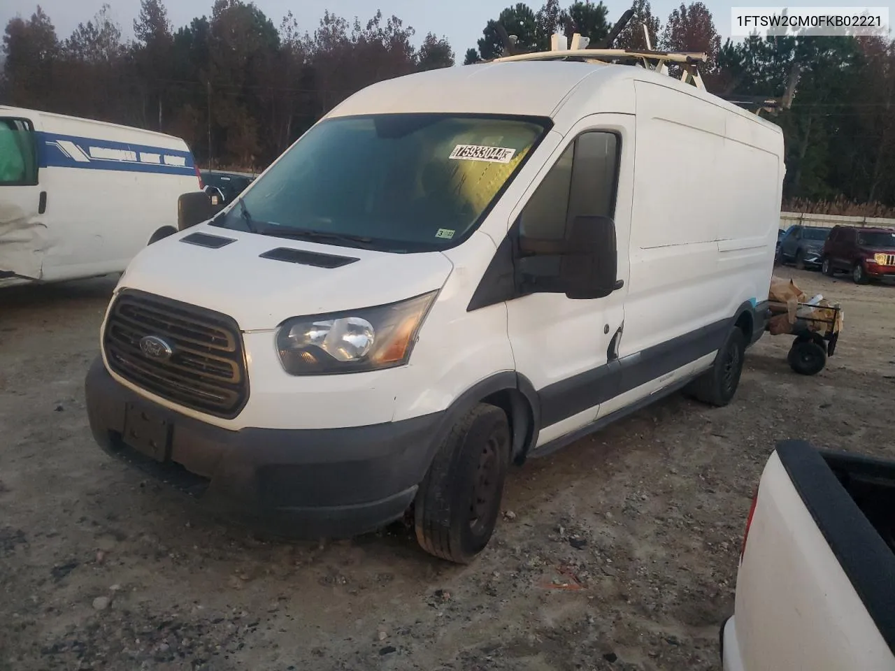 2015 Ford Transit T-350 VIN: 1FTSW2CM0FKB02221 Lot: 75933044