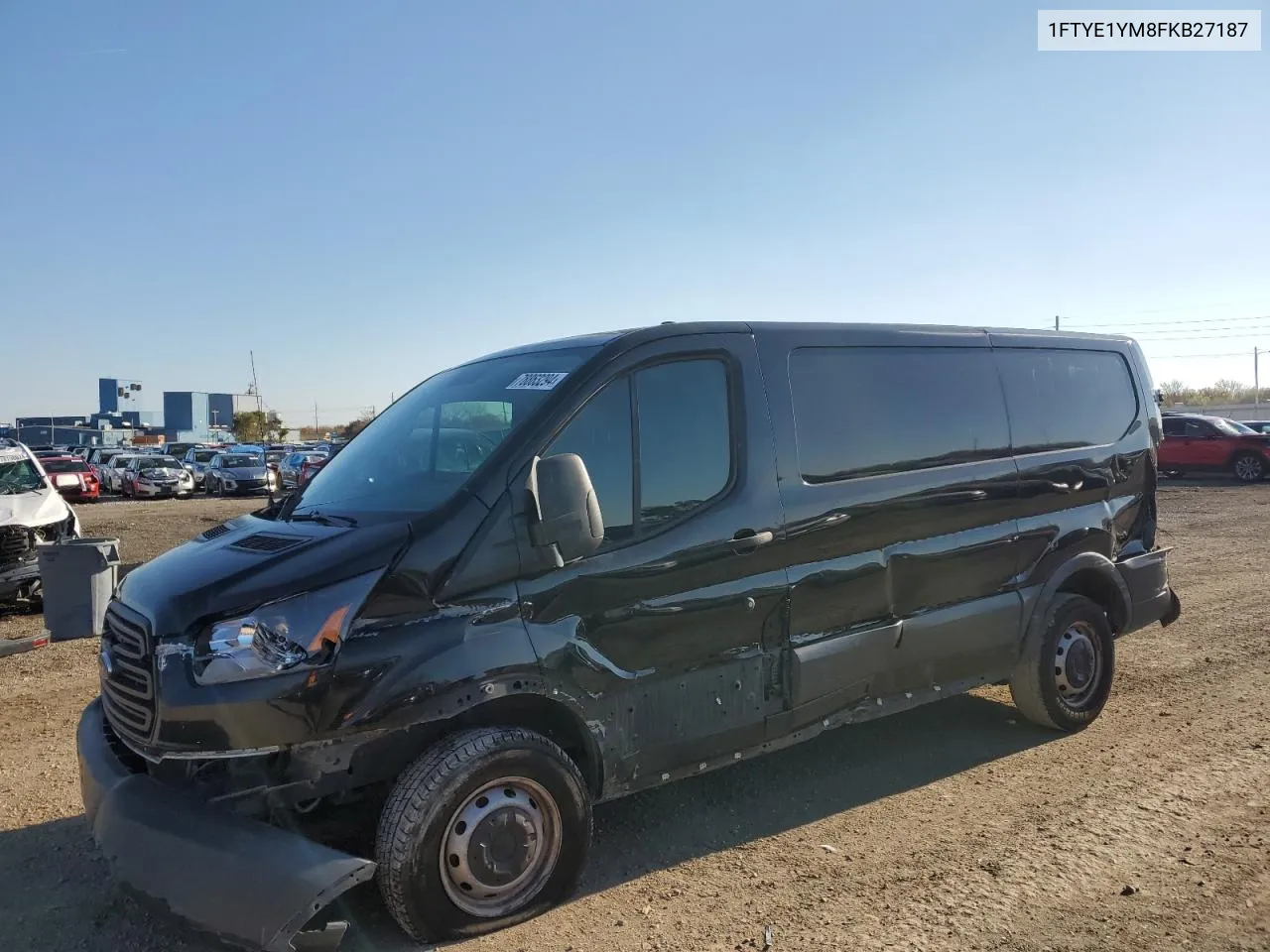 2015 Ford Transit T-150 VIN: 1FTYE1YM8FKB27187 Lot: 78863294