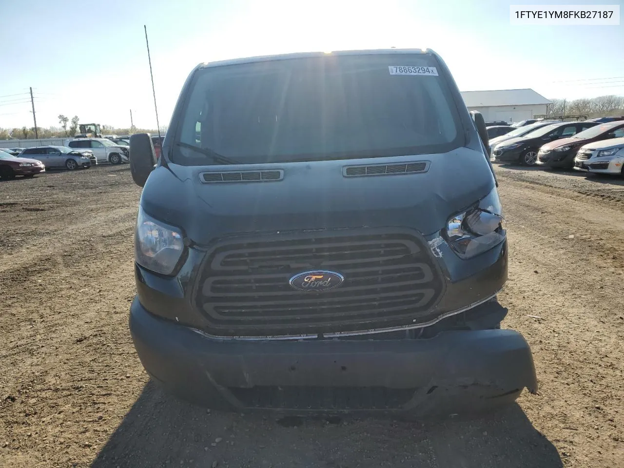 2015 Ford Transit T-150 VIN: 1FTYE1YM8FKB27187 Lot: 78863294