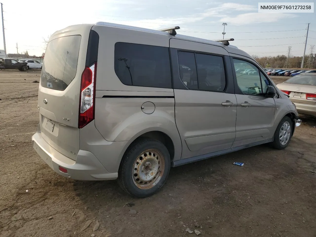 2016 Ford Transit Connect Xlt VIN: NM0GE9F76G1273258 Lot: 76374724