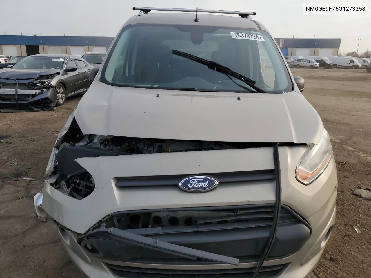 2016 Ford Transit Connect Xlt VIN: NM0GE9F76G1273258 Lot: 76374724