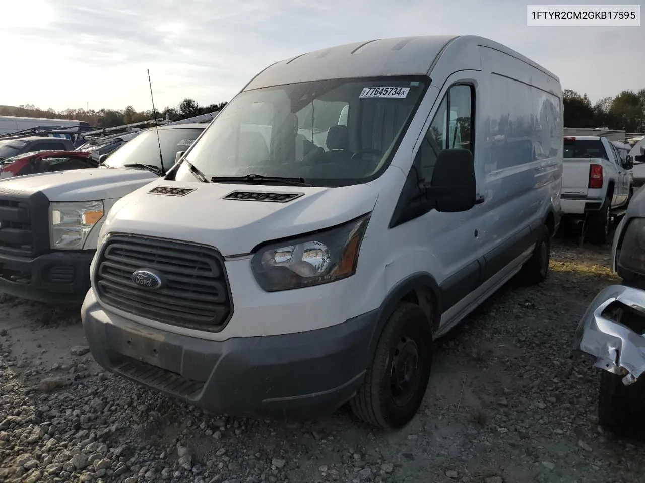 2016 Ford Transit T-250 VIN: 1FTYR2CM2GKB17595 Lot: 77645734