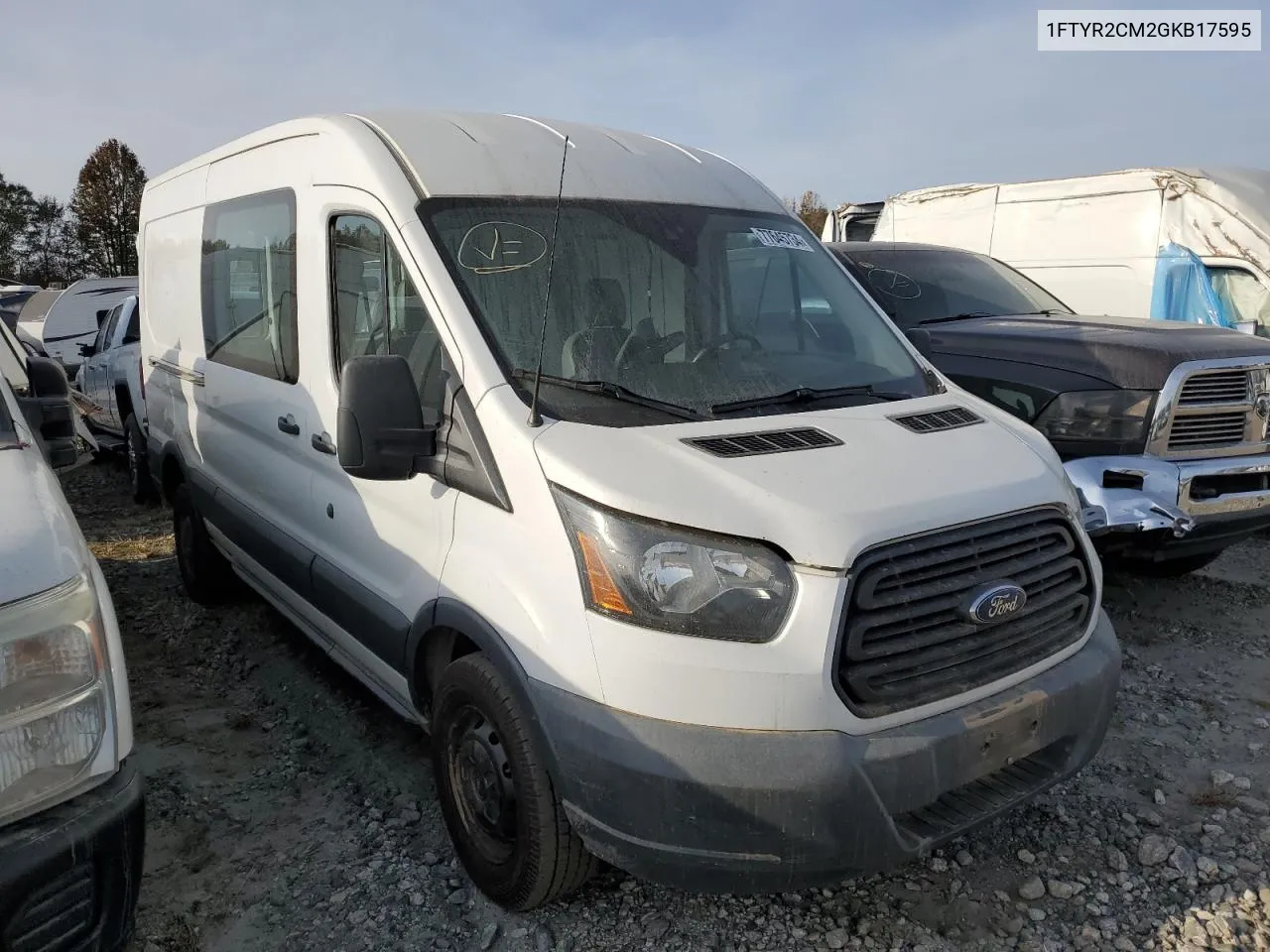 2016 Ford Transit T-250 VIN: 1FTYR2CM2GKB17595 Lot: 77645734