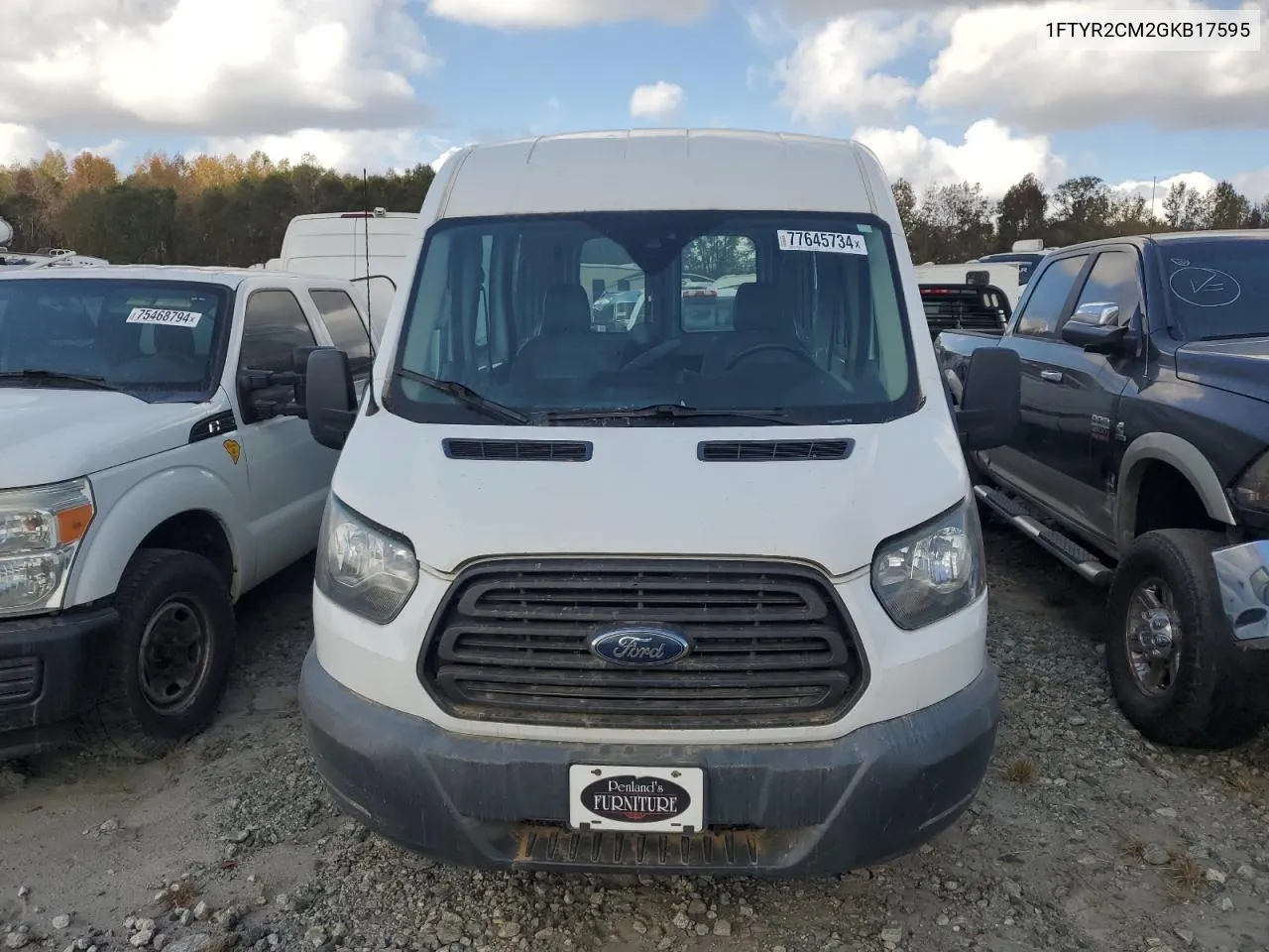 2016 Ford Transit T-250 VIN: 1FTYR2CM2GKB17595 Lot: 77645734