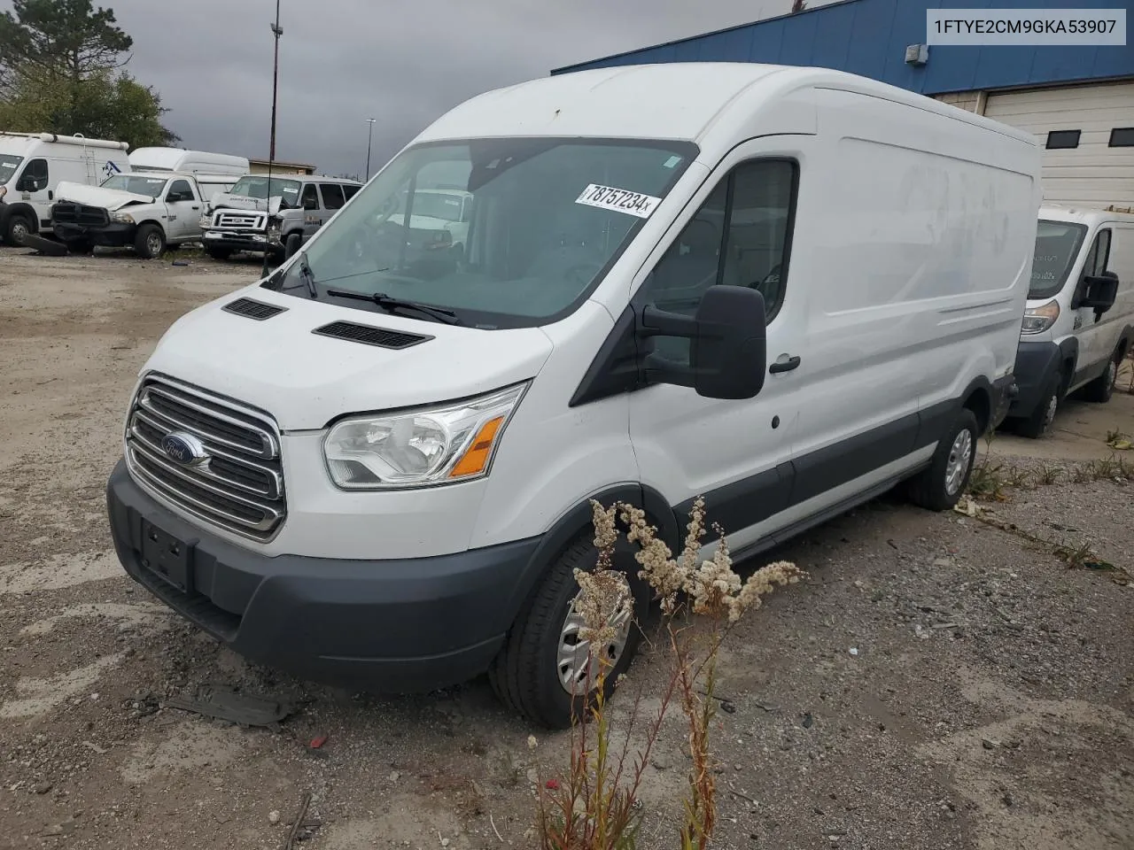 2016 Ford Transit T-150 VIN: 1FTYE2CM9GKA53907 Lot: 78757234