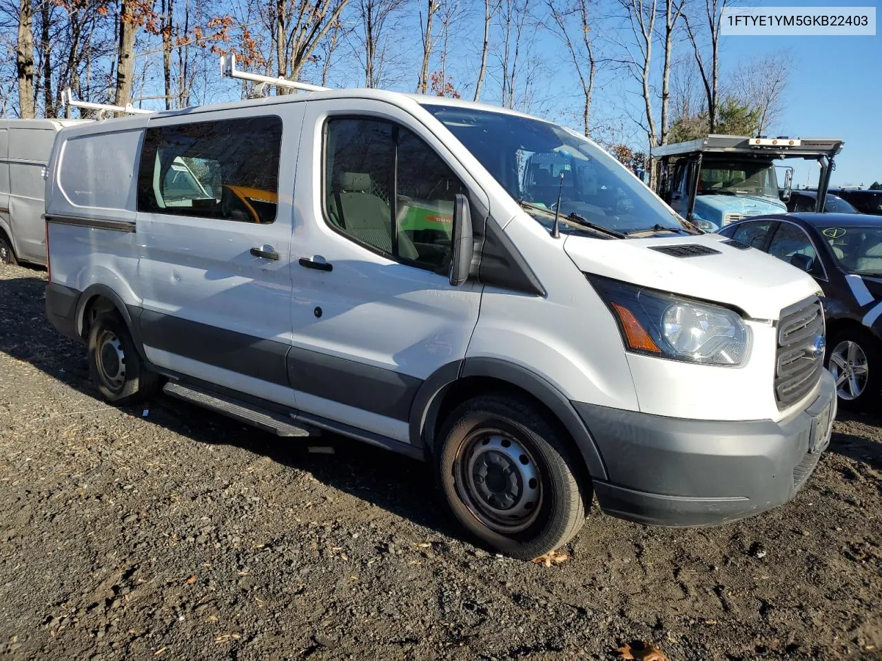 2016 Ford Transit T-150 VIN: 1FTYE1YM5GKB22403 Lot: 79865024