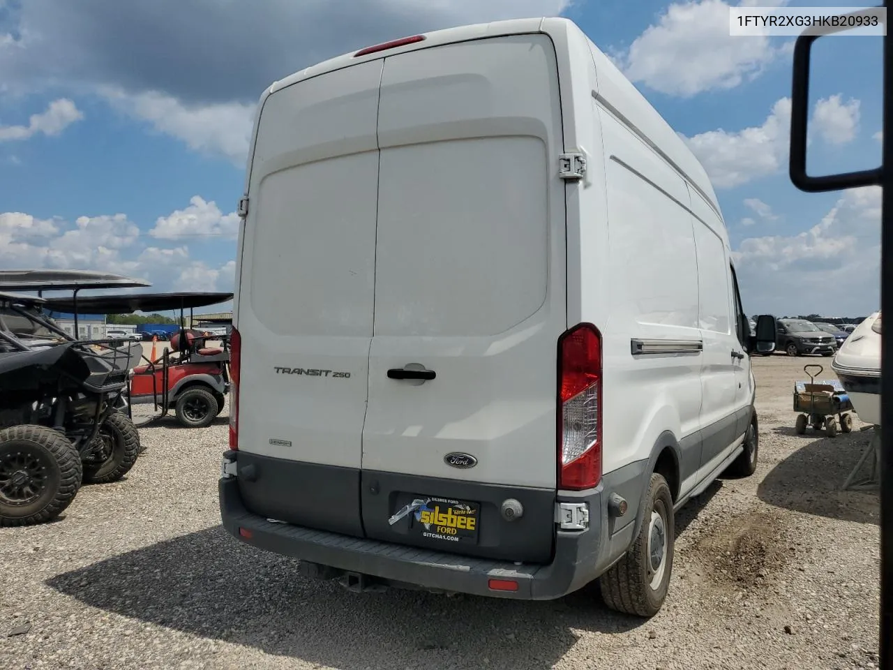 2017 Ford Transit T-250 VIN: 1FTYR2XG3HKB20933 Lot: 71784254