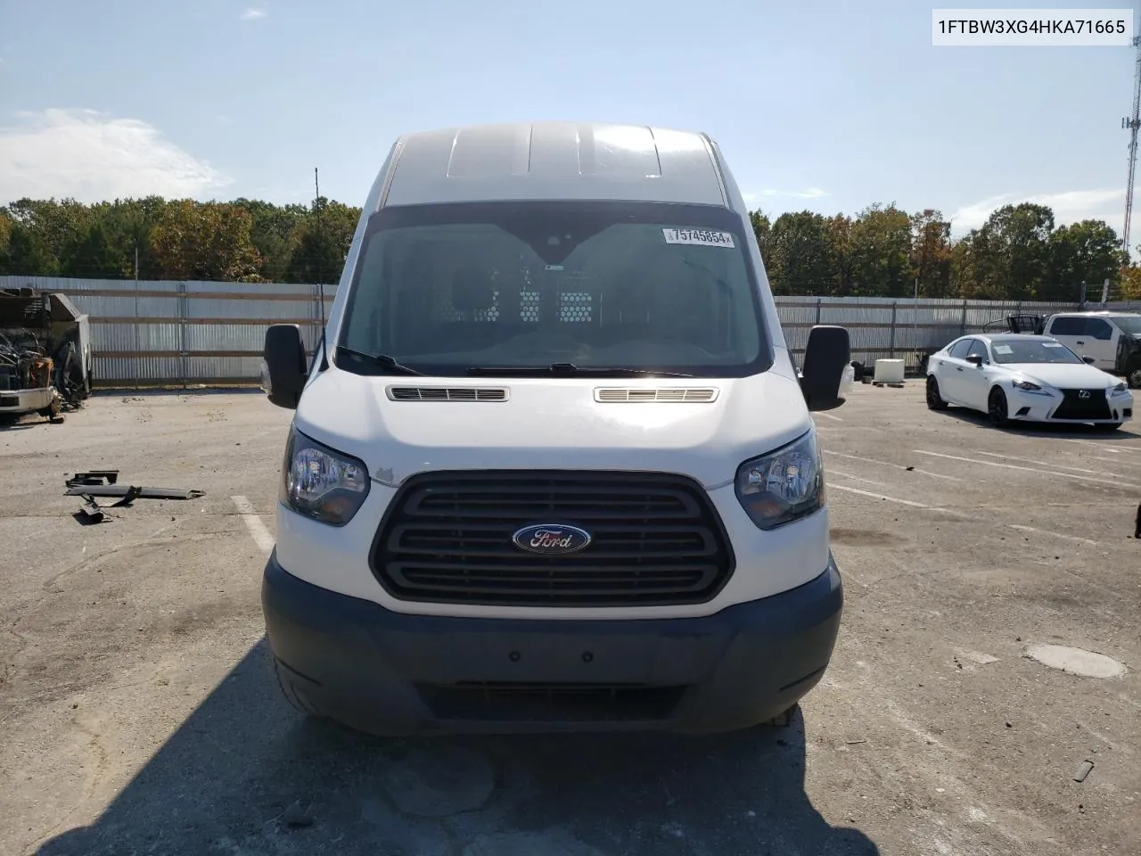 2017 Ford Transit T-350 VIN: 1FTBW3XG4HKA71665 Lot: 75745854