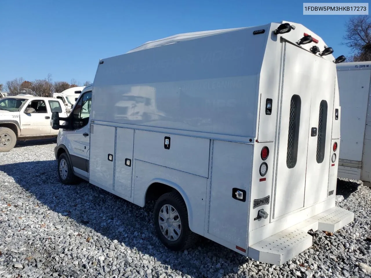 2017 Ford Transit T-350 VIN: 1FDBW5PM3HKB17273 Lot: 77394594