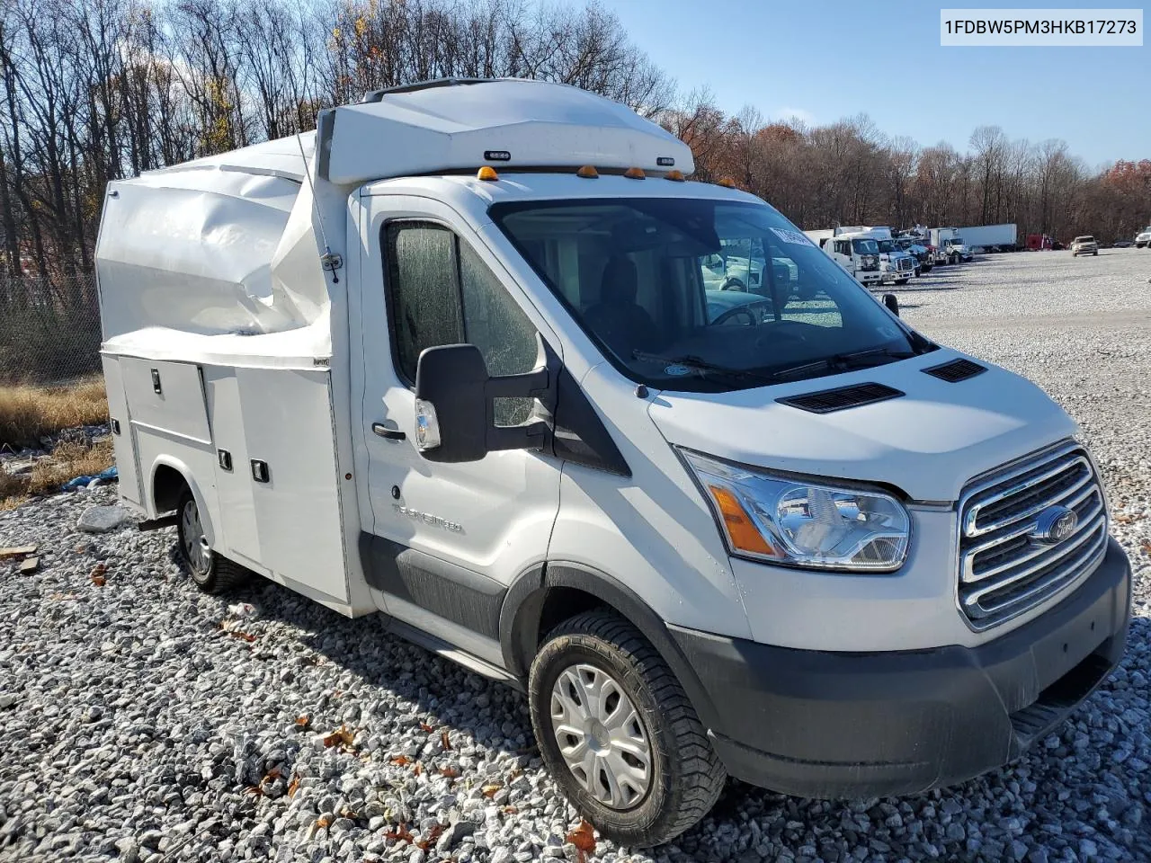 2017 Ford Transit T-350 VIN: 1FDBW5PM3HKB17273 Lot: 77394594