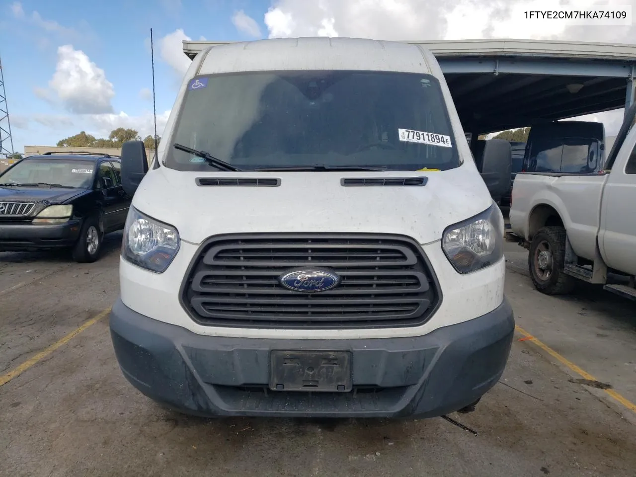 2017 Ford Transit T-150 VIN: 1FTYE2CM7HKA74109 Lot: 77911894