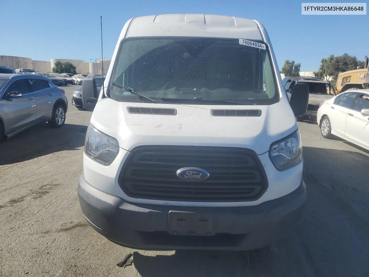 2017 Ford Transit T-250 VIN: 1FTYR2CM3HKA86648 Lot: 78004034