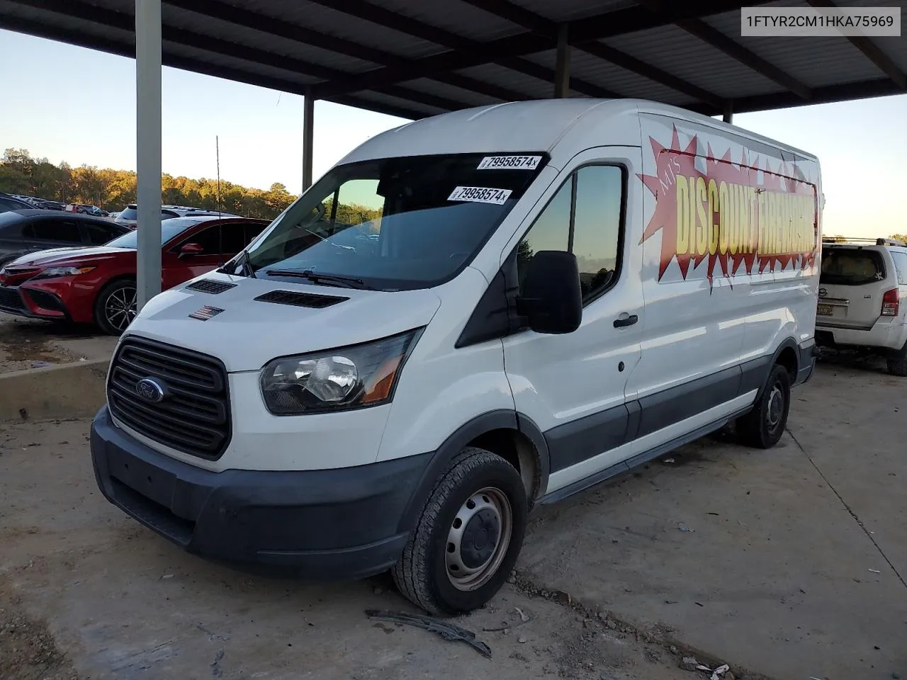 2017 Ford Transit T-250 VIN: 1FTYR2CM1HKA75969 Lot: 79958574