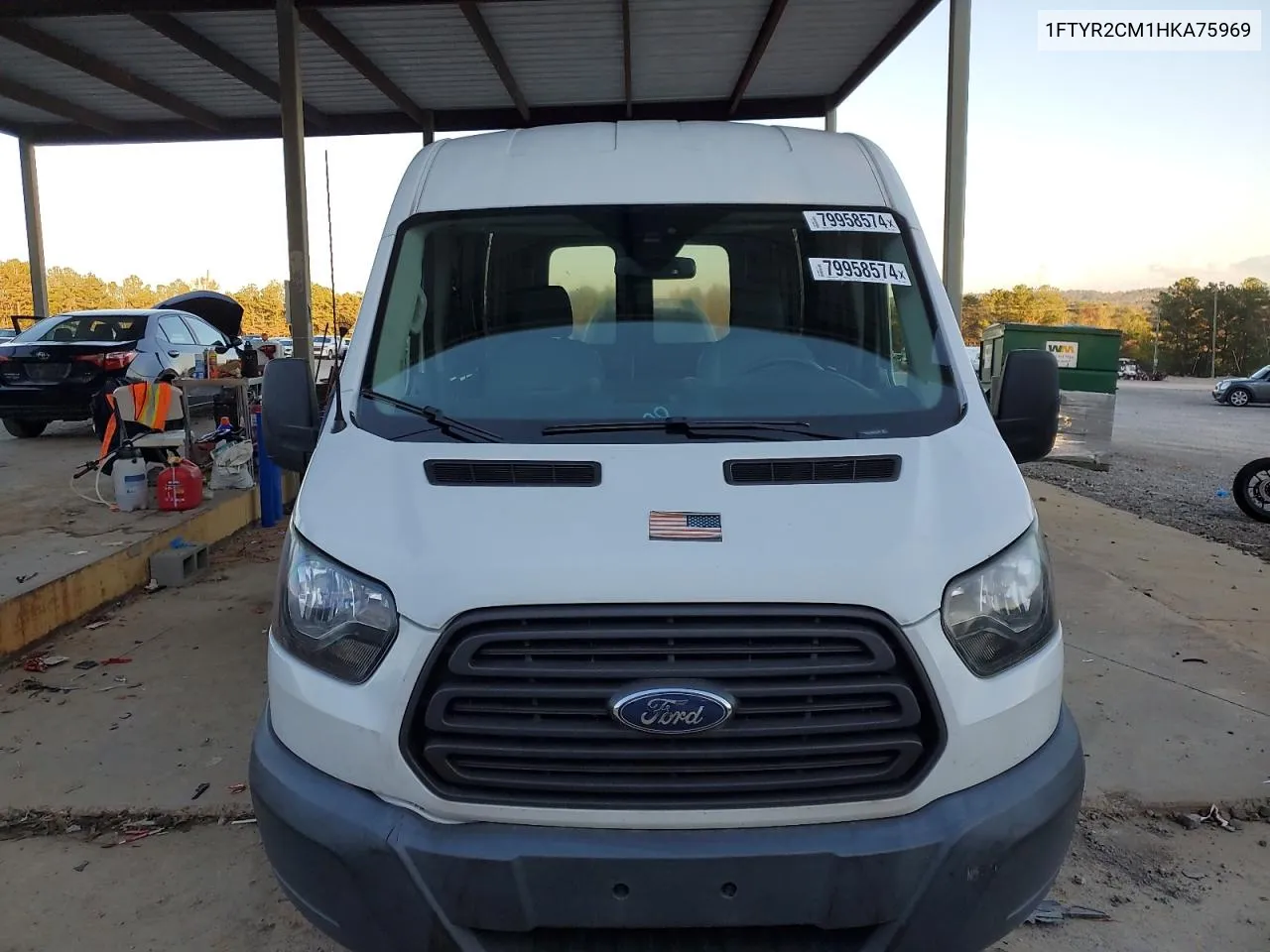 2017 Ford Transit T-250 VIN: 1FTYR2CM1HKA75969 Lot: 79958574