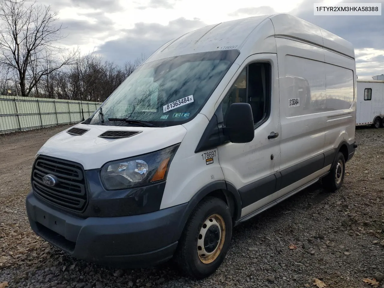 2017 Ford Transit T-250 VIN: 1FTYR2XM3HKA58388 Lot: 81363484