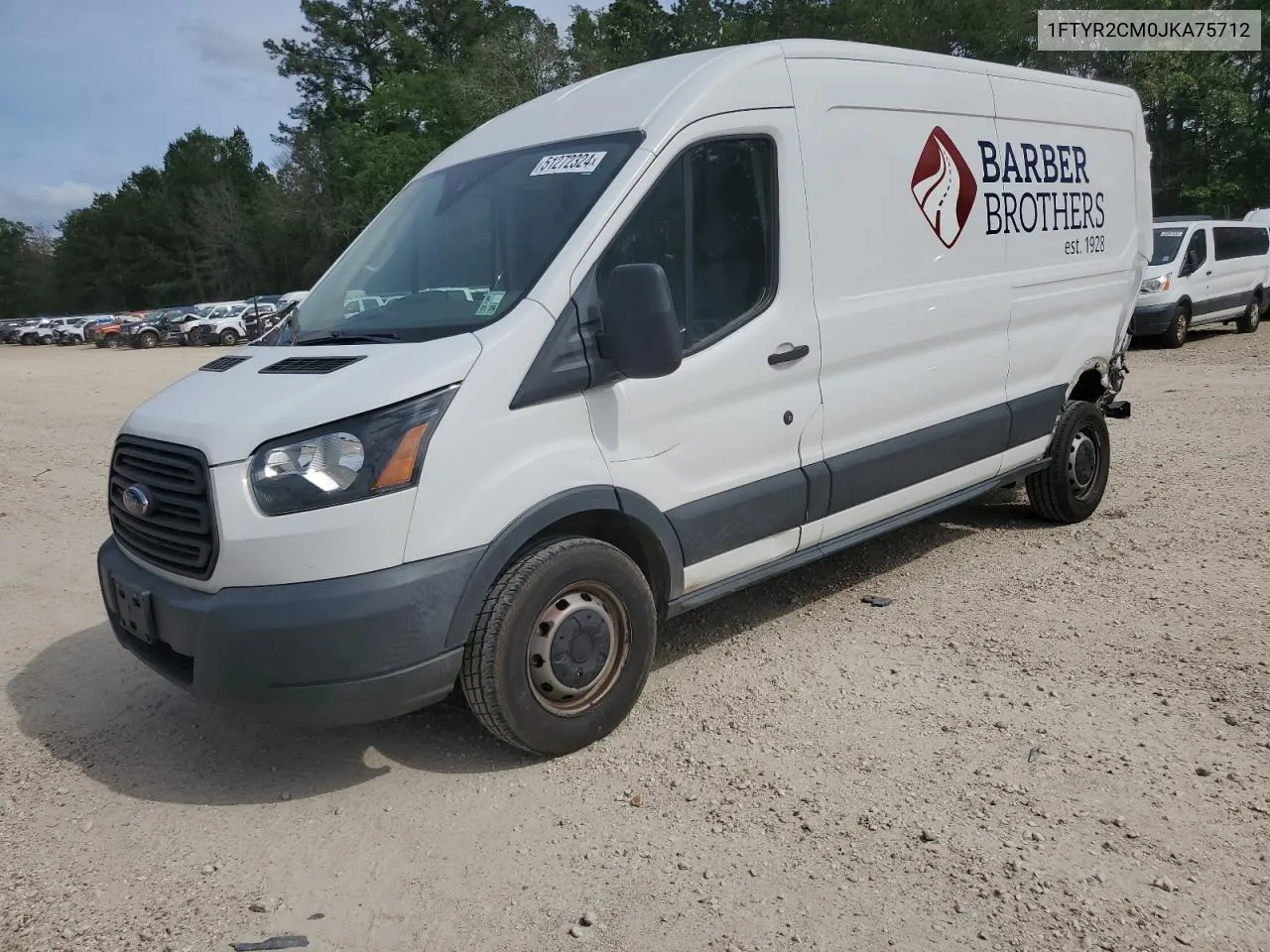 2018 Ford Transit T-250 VIN: 1FTYR2CM0JKA75712 Lot: 40300624