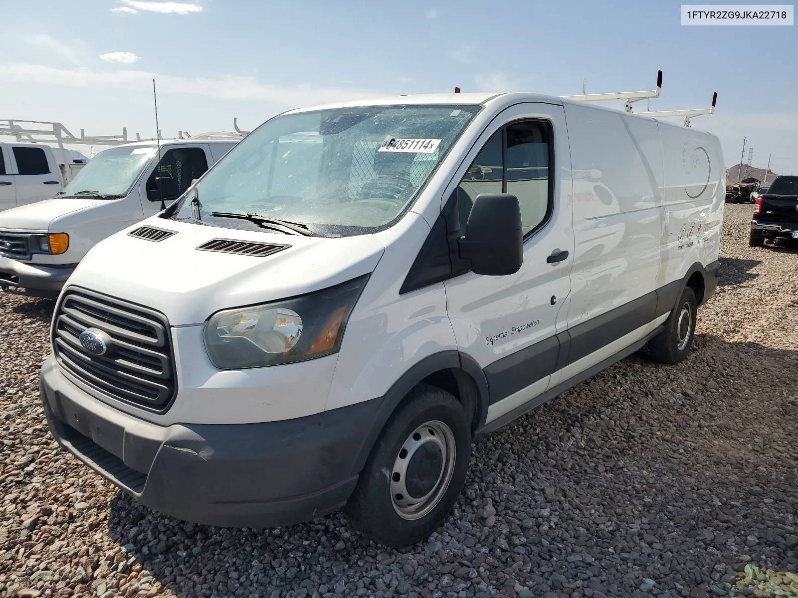 2018 Ford Transit T-250 VIN: 1FTYR2ZG9JKA22718 Lot: 64851114