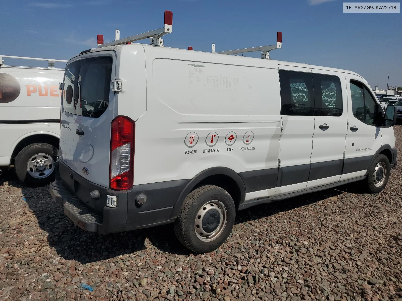 2018 Ford Transit T-250 VIN: 1FTYR2ZG9JKA22718 Lot: 64851114