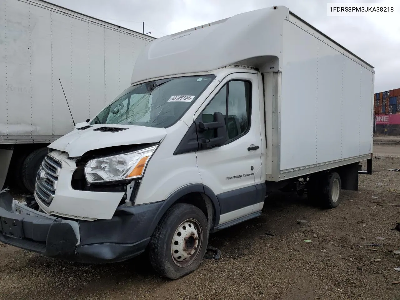 2018 Ford Transit T-350 Hd VIN: 1FDRS8PM3JKA38218 Lot: 67144864