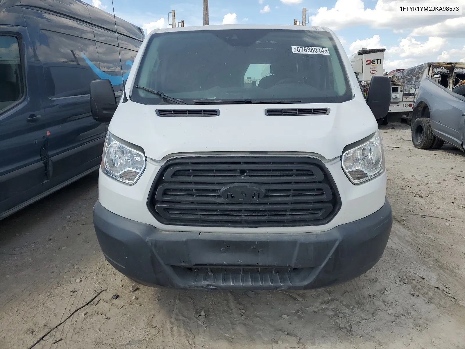 2018 Ford Transit T-250 VIN: 1FTYR1YM2JKA98573 Lot: 67638814