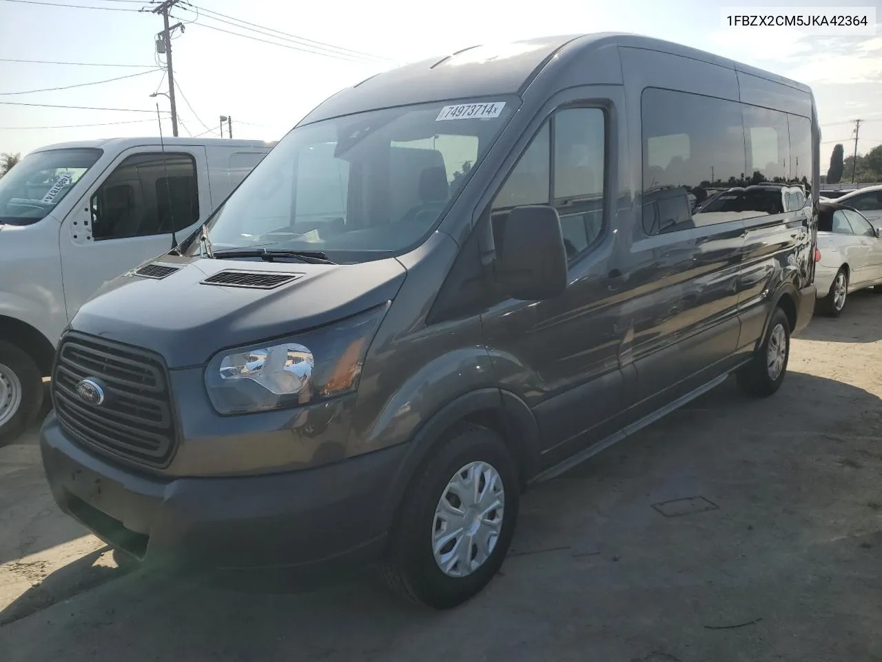 2018 Ford Transit T-350 VIN: 1FBZX2CM5JKA42364 Lot: 74973714