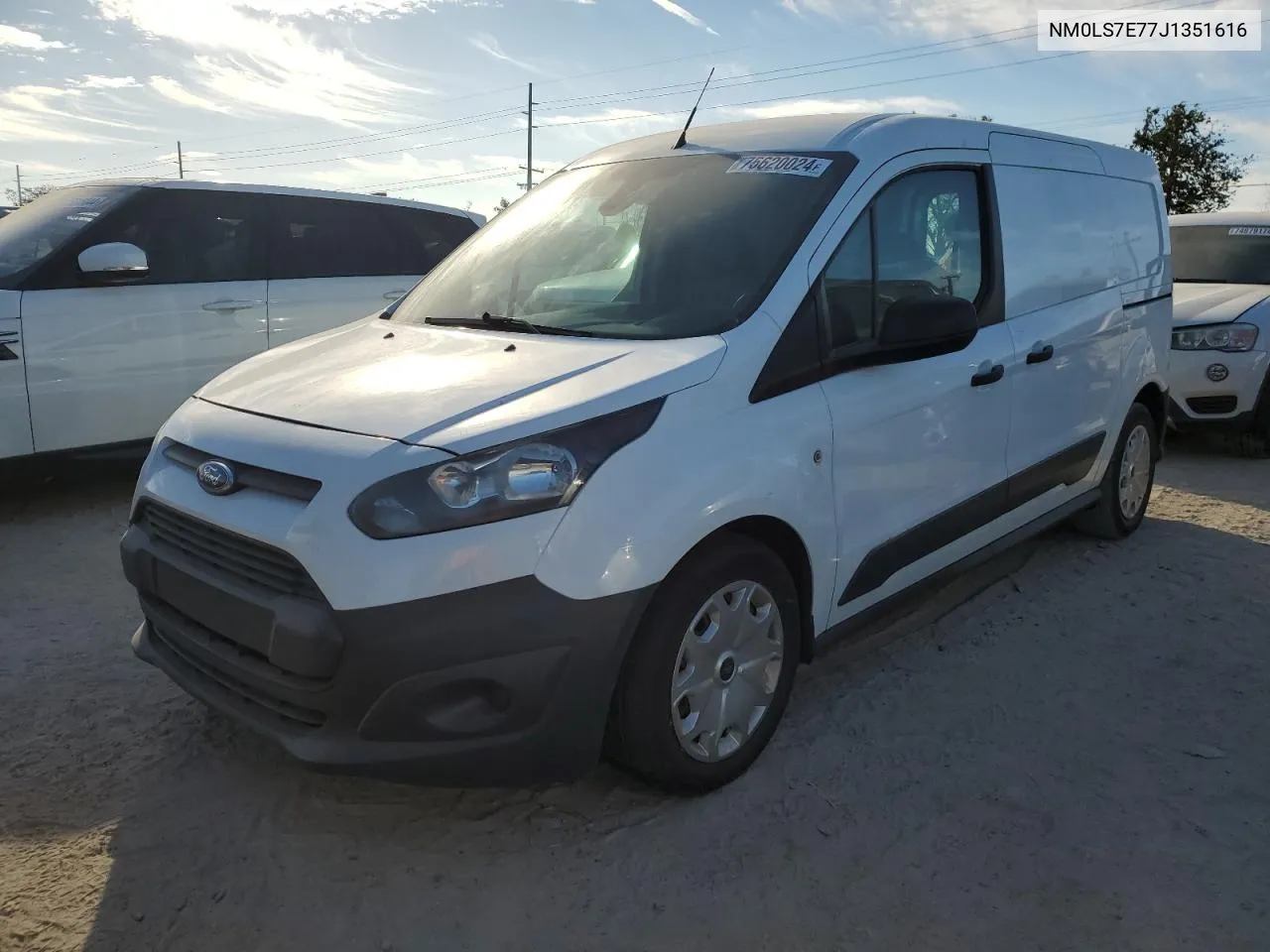 2018 Ford Transit Connect Xl VIN: NM0LS7E77J1351616 Lot: 75620024