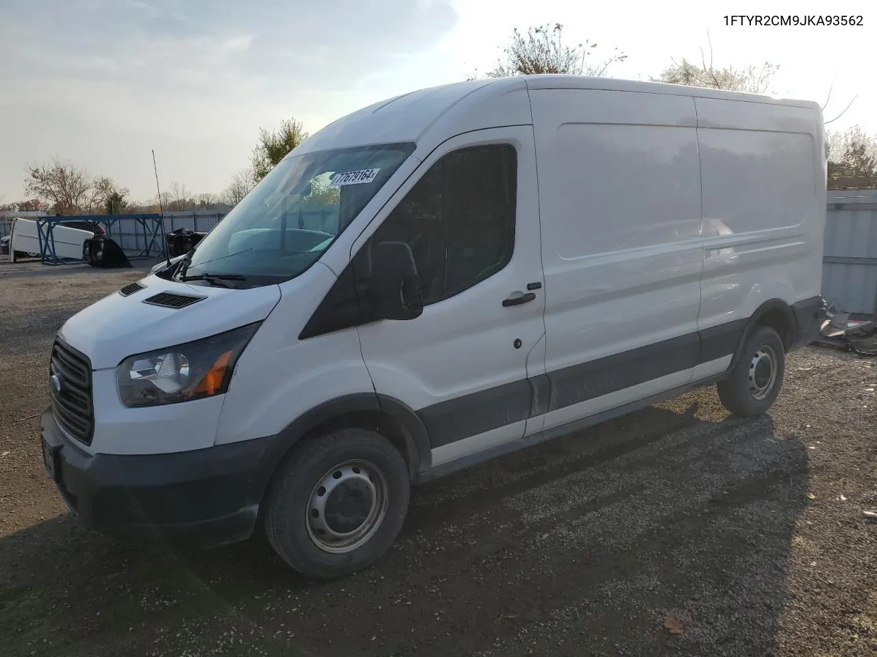 2018 Ford Transit T-250 VIN: 1FTYR2CM9JKA93562 Lot: 77679164