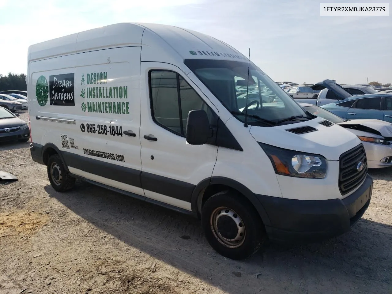 2018 Ford Transit T-250 VIN: 1FTYR2XM0JKA23779 Lot: 77883554