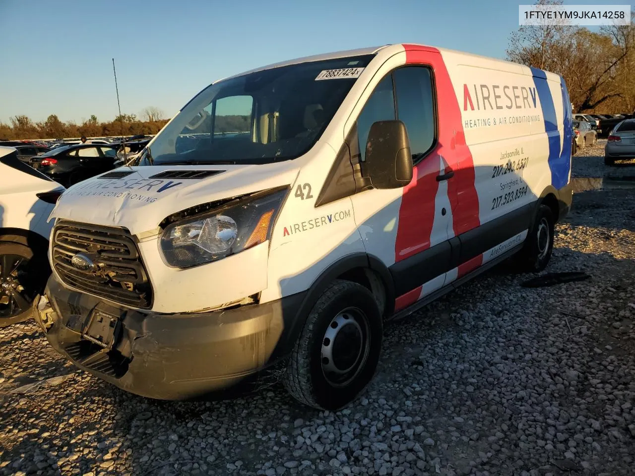 2018 Ford Transit T-150 VIN: 1FTYE1YM9JKA14258 Lot: 78837424