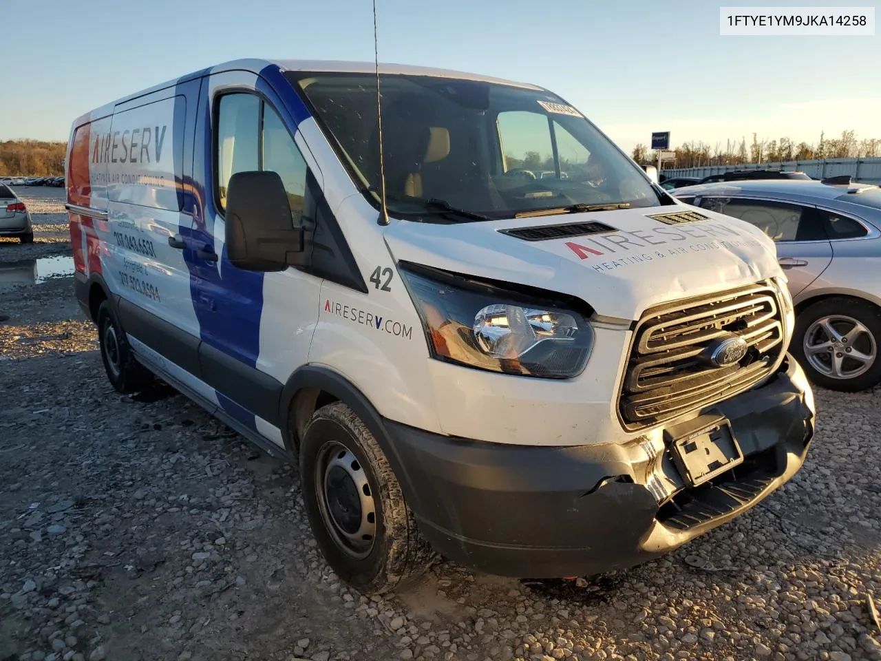 2018 Ford Transit T-150 VIN: 1FTYE1YM9JKA14258 Lot: 78837424