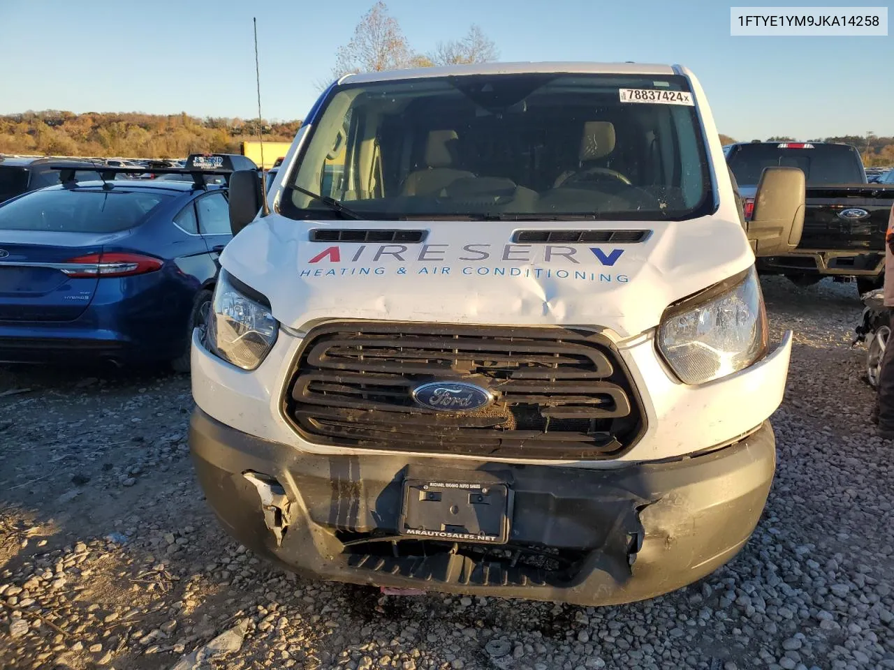 2018 Ford Transit T-150 VIN: 1FTYE1YM9JKA14258 Lot: 78837424