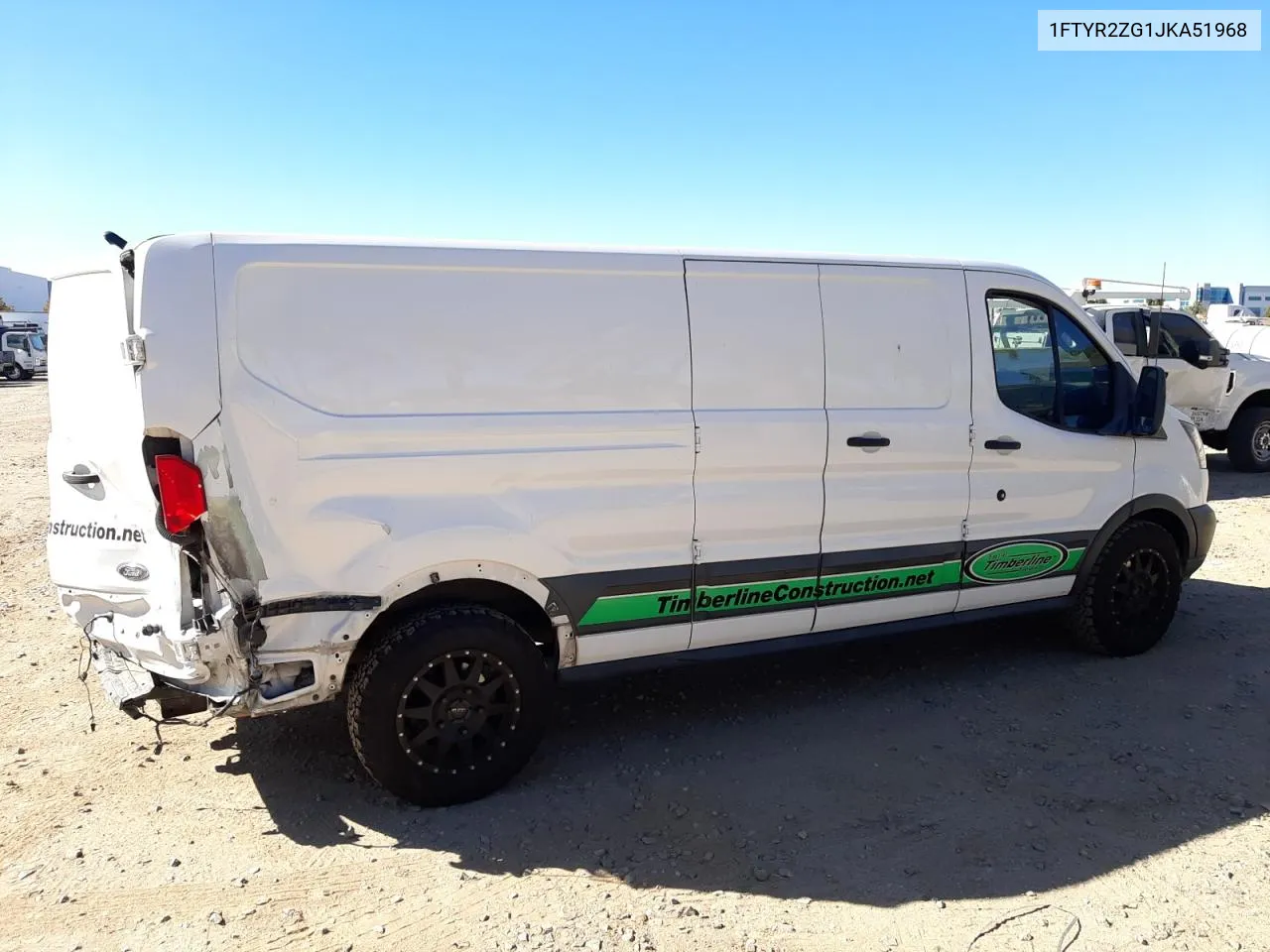 2018 Ford Transit T-250 VIN: 1FTYR2ZG1JKA51968 Lot: 79243654