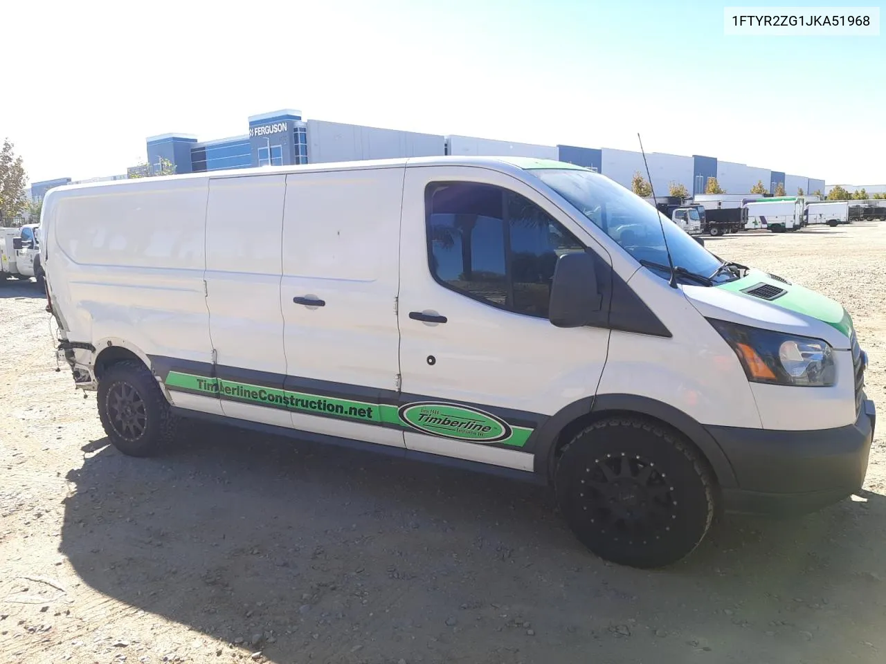 2018 Ford Transit T-250 VIN: 1FTYR2ZG1JKA51968 Lot: 79243654