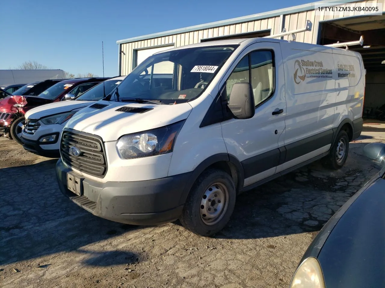 2018 Ford Transit T-150 VIN: 1FTYE1ZM3JKB40095 Lot: 79518044