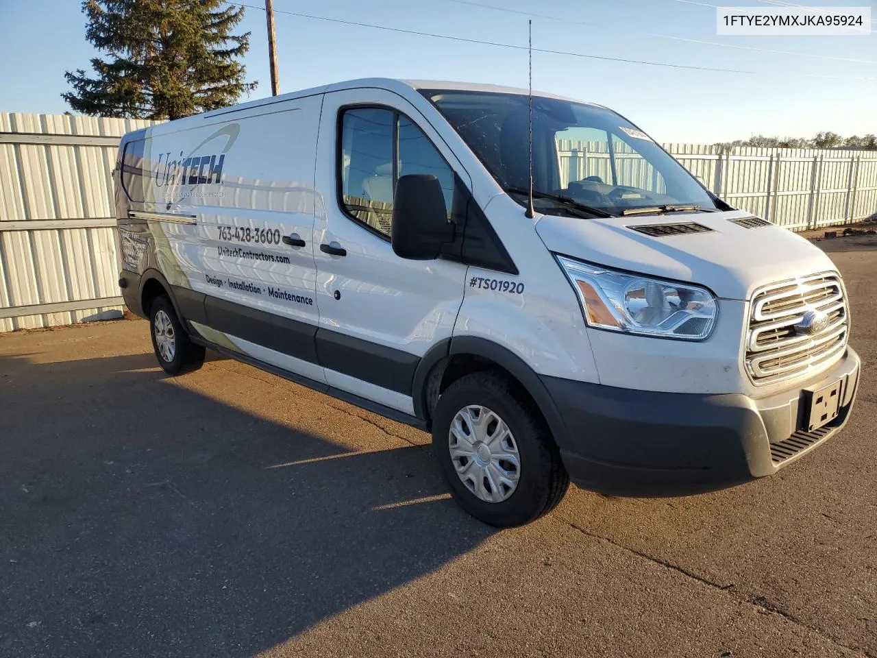 2018 Ford Transit T-150 VIN: 1FTYE2YMXJKA95924 Lot: 80431944