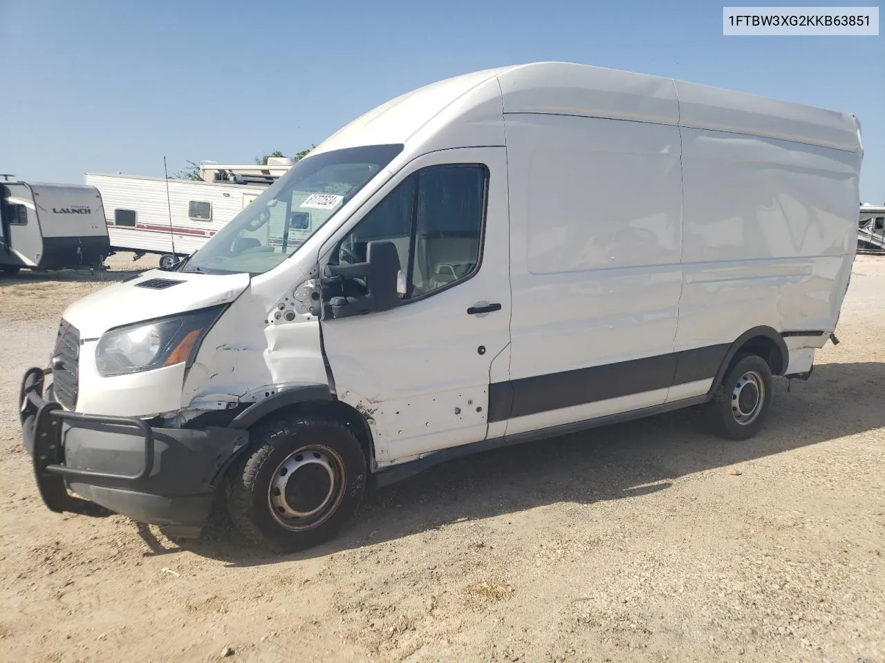 2019 Ford Transit T-350 VIN: 1FTBW3XG2KKB63851 Lot: 61772524