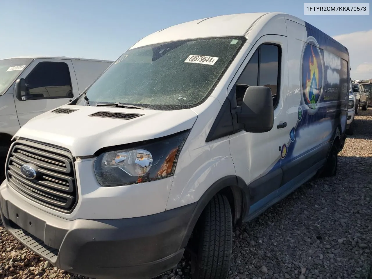 2019 Ford Transit T-250 VIN: 1FTYR2CM7KKA70573 Lot: 68879644